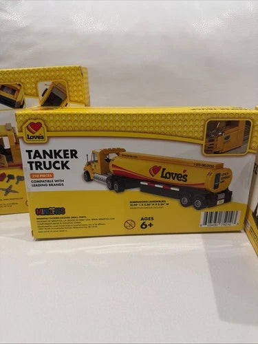 Love's Travel Stop Tanker Truck Minizfigs Building Full Set