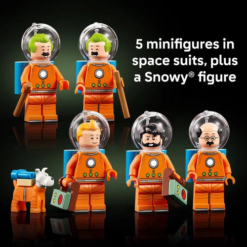 LEGO Ideas Tintin Moon Rocket - Building Set for Adults, Ages 18+ - Collectible