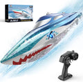 DEERC High-Speed RC Boat for Kids & Adults, 20+ MPH Full Proportional Remote
