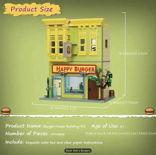 Happy Burgers House Building Set Modeled On Bob’s Burgers