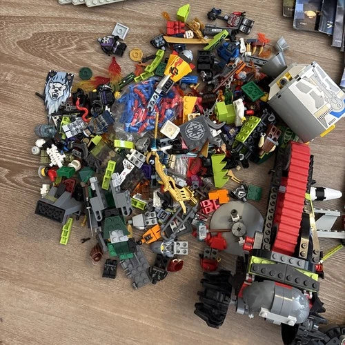 LEGO Mixed Bulk Lot 20 Lbs Parts Pieces with Manuals Baseplates Magazines Etc