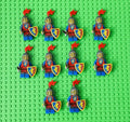 Lego Castle Red Lion Knight Minifigure Set Of 10