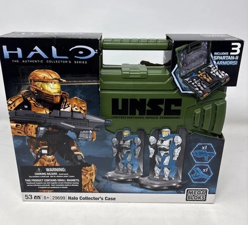 Halo Collector's Case 29699 Mega Bloks Brand New Sealed Set Spartan Armor Toy