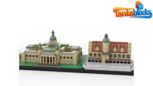 MOC-68076 Leipzig Skyline DIY Model building blocks Toys Christmas gift