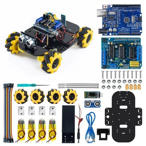 LAFVIN Smart Robot Car Kit for Arduino DIY STEM Bluetooth APP Control