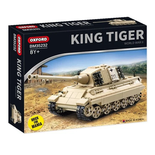 OXFORD Brick for Mania German King Tiger Tank WWII Building Block Set BM35232