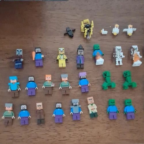 LEGO Minecraft Minifigure Bulk Lot 69 Figures With Lots Of Extras Official LEGO