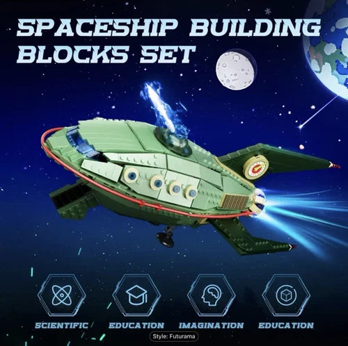Futurama Planet Express Ship Building Block Set – 928 pcs
