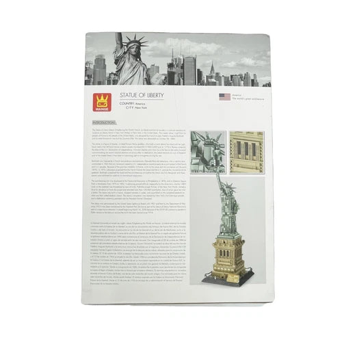 WANGE 1577 Pcs Statue of Liberty New York Building Blocks World Architecture