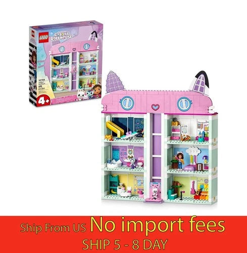 LEGO Gabbys Dollhouse Building Toy Playset 8 Room 4 Minifigures...(a19.5)