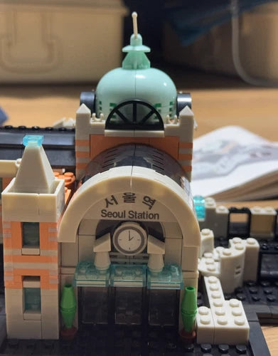 Train Station Building Brick Set Block Oxford Compatible Architecture Korea New