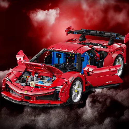 GULY 10623 "Ferrari SF90" Supercar Building Blocks Set 1:8 Scale