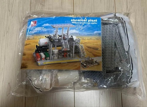2142PCS Chemical Plant Series 3-in-1 Building Blocks Model Bricks