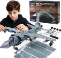Interactive DIY Metal Fighter Plane Kit - Perfect Birthday Gift for Ages 8-14