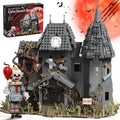 Horror Haunted House Building Set for Adult with Clown Figure Toy