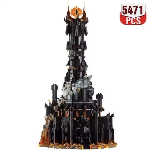 5471Pcs 2025 New 10333 Black Tower Dark Model Building Blocks Kit Bricks