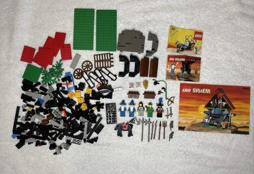 MEOW Vintage Castle Sets Lot 1974 6048 6020 Incomplete Parts & Minifigs