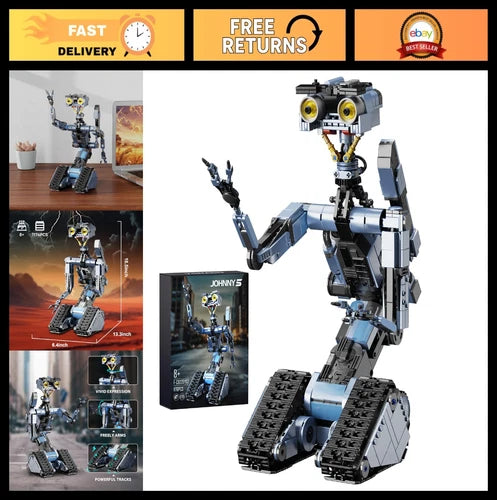 1176-Piece Remote Control Robot Building Set - Rechargeable STEM Model Kit, Gift