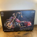 1:5 Scale Retro Racing Motorcycle Building Blocks Model