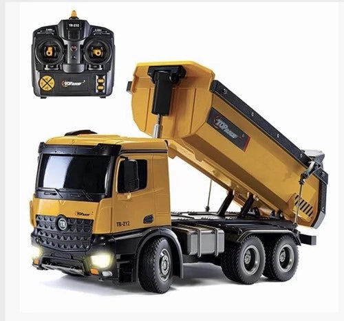 RC 1/14 RC Dump Truck 10CH Alloy Construction Vehicle Remote Control 2.4Ghz RTR