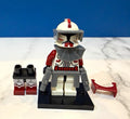 LEGO P1 Commander Fox Clone Wars 7681 Minifigure w/ Alt Legs and Visor