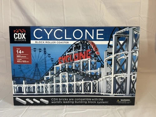 CDX Blocks Cyclone Roller Coaster Building Kit 889 Pcs CoasterDynamix New Sealed