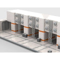 MOC-119261 Sci-Fi Battlefield Barracks Military Building Set 1684 Pcs