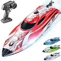 12 Inch Remote Control Boat for Lakes & Pools, Red, Battery Powered Toy