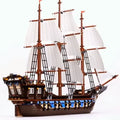 New Imperial Flagship Pirate Ship 1664Pcs Caribbean Building Blocks Set Toy