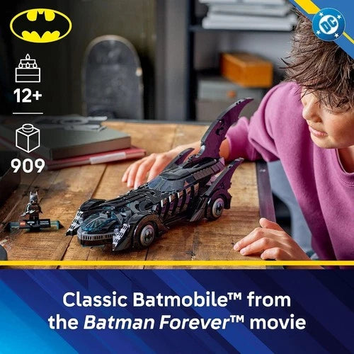 MEOW DC Batman: Batman Forever Batmobile Kids Toy - Building & Learning Toy for