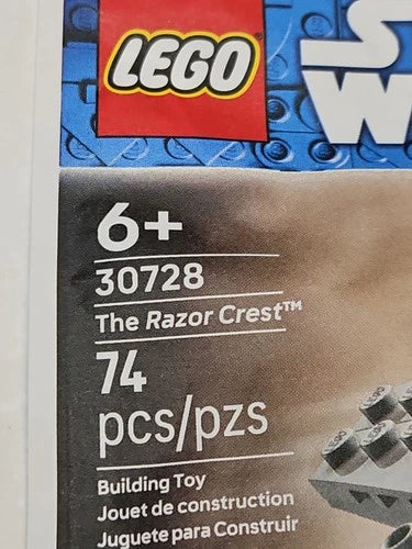 (28) New Sealed Lego Star Wars The Madalorian & Grogu The Razor Crest 30728 Lot