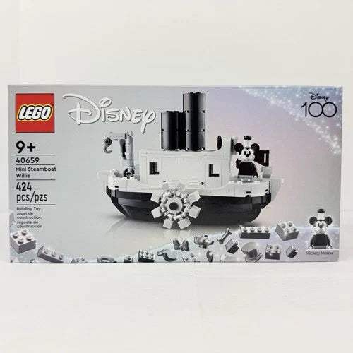 LEGO LOT 40659 Mini Steamboat Willie & 40600 Disney 100 Years Celebration NEW