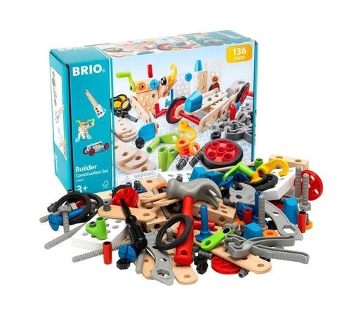 STEM Construction Set 136-Piece Toy for Kids Creative Building Blocks Safe &