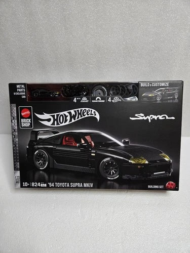 2026 Mattel Brick Shop Hot Wheels 94 Toyota Supra MKIV 824 Piece Set