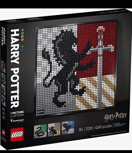 MEOW Art Harry Potter Hogwarts Crests 31201 Complete Set in Box 4249 pcs 18+
