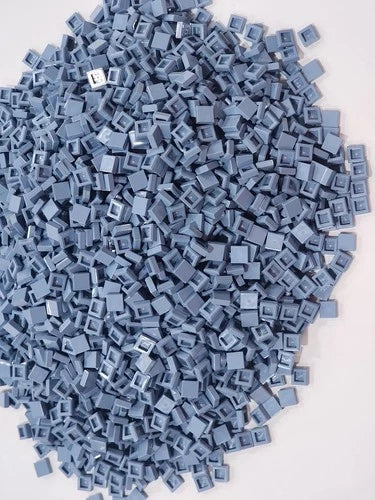 Lego Qty 3100 - Sand Blue - 3070 Tile 1 x 1 - NEW