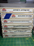 Lot Of 6 Ho Model Power Buildings On Fire Annie’s Antiques Riley’s Jimmys George