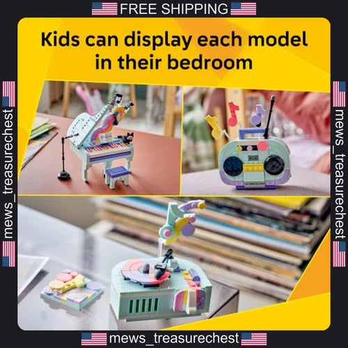 LEGO Creator 3 in 1 Music Decor Piano with Cat 485 Pieces for Kids