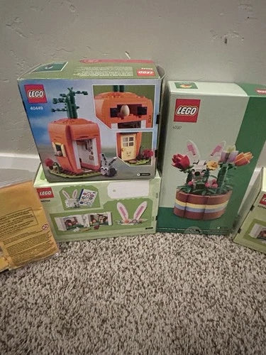 Lego Easter Sets Lot: (2x)40764,40587, 40449, (2x) 40606 Spring Poly, 30690, +