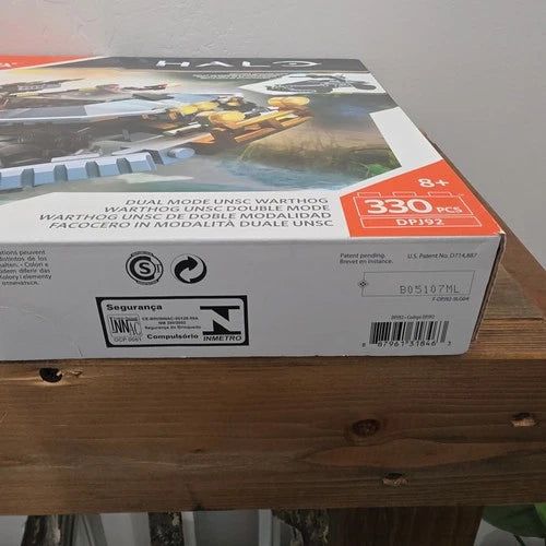 HALO Mega Bloks Construx Dual Mode UNSC Warthog DPJ92 330 Pieces • New Sealed