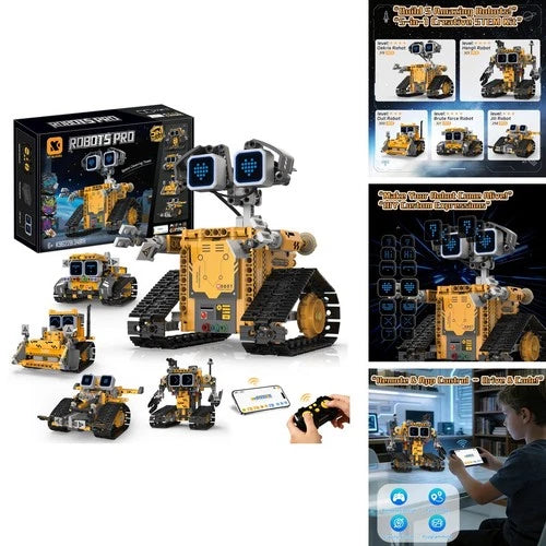 SIGHTEEDA K96228 5-in-1 Coding Robot Kit for Kids 6-12 with App