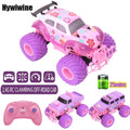🔥 Pink RC Pickup Truck Electric Climbing Stunt Remote Control Toy Gift 🔥