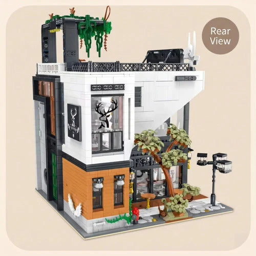 Deers Bubble Tea Café with LED Light Kit Building Blocks Set General Jim's Toy