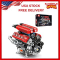 V8 Engine Model Building Kit for Adults, V8 Engine Model That Runs, Physical Sci