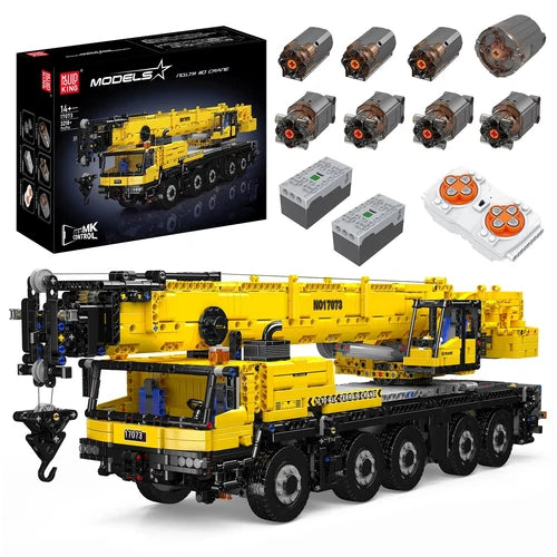 Mould King 17073 Engineering Crane Truck Building Block Remote Control Vehicle