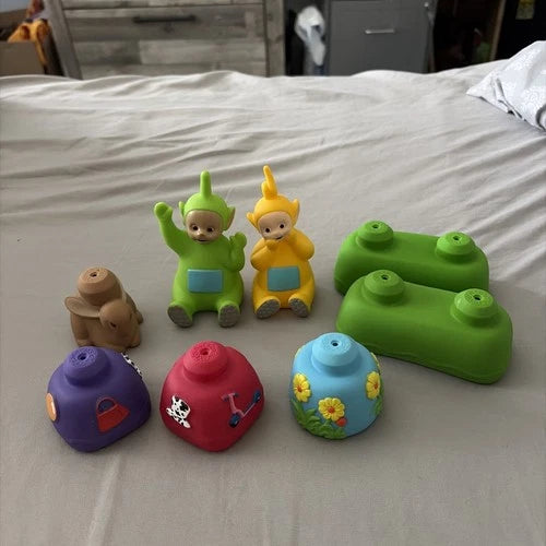 Teletubbies Vtg 90s Mega Bloks TeletubbyLand Building loose blocks 1999