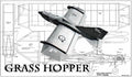 Grass Hopper RC Sport Model 45" WS RC Airplane Laser Cut Balsa Short Kit