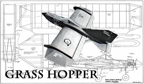 Grass Hopper RC Sport Model 45" WS RC Airplane Laser Cut Balsa Short Kit