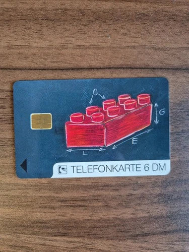Lego phone card Germany 6DM rare Albert Einstein - unused - promo year 1995
