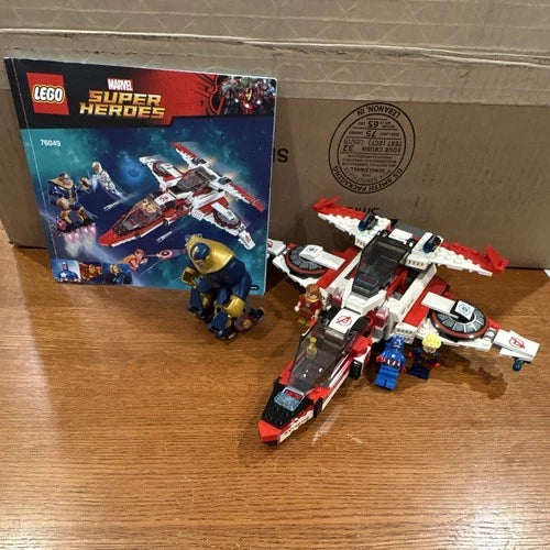 MEOW Super Heroes 76049 Avenjet Space Mission 99% Complete Missing Iron Man